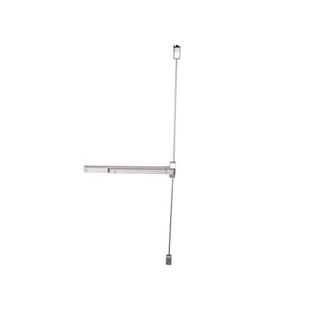 36 In. Stainless Steel Fire Rated Touch Bar Surface Vertical Rod Exit Device